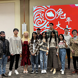 Group of CSSA students at Lunar New Year event.
