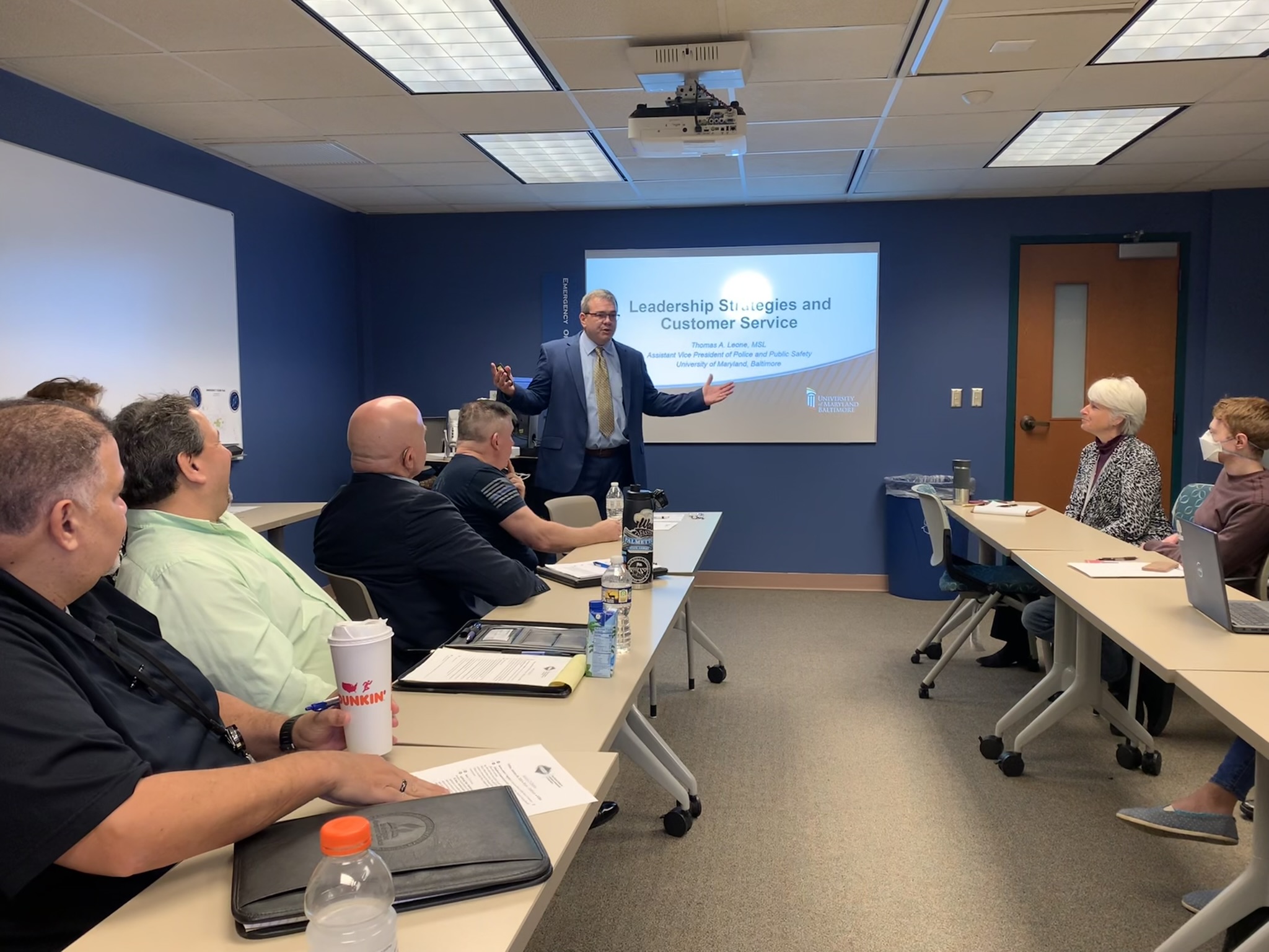 Thomas Leone speaks to Mid-Atlantic Center for Emergency Management and Public Safety