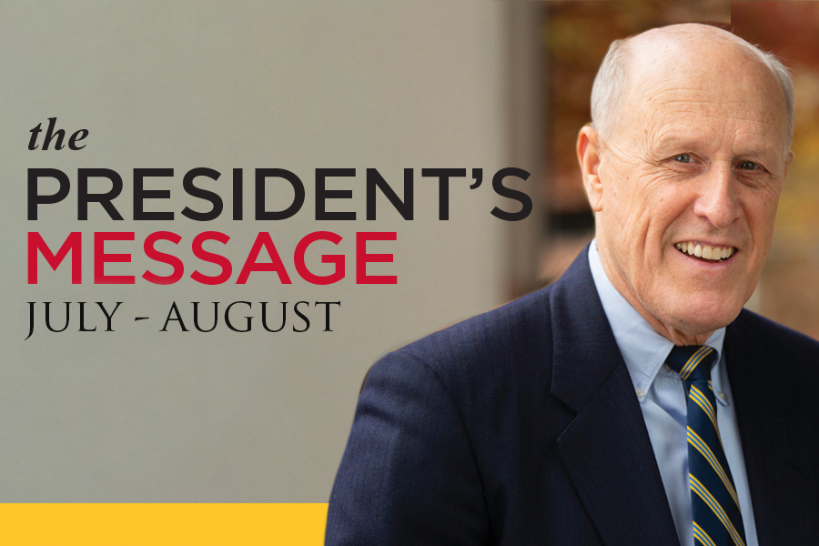 The President's Message-July August