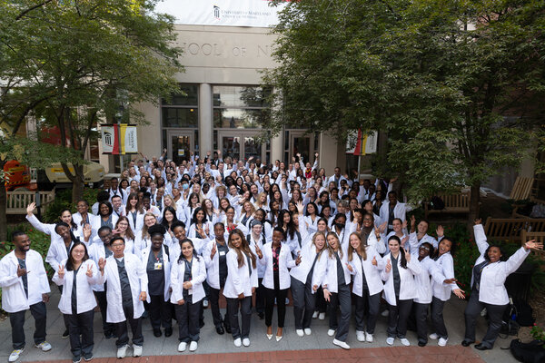 University of Maryland School of Nursing students