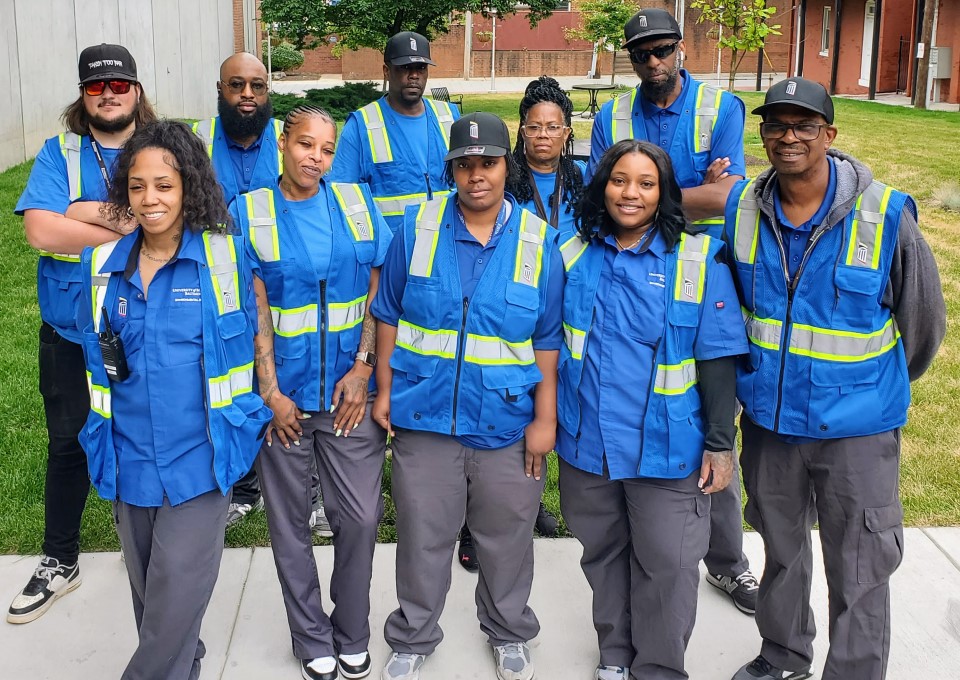 Left to right, back row: Dylan Outten, Maurice Anderson, Malcolm Edwards, Paula Hart, Jimique Brown. Front row, Katherine Turner, Taneaka Harris, Tracey Griggs, Taquana Cunningham, Micheal Brown.