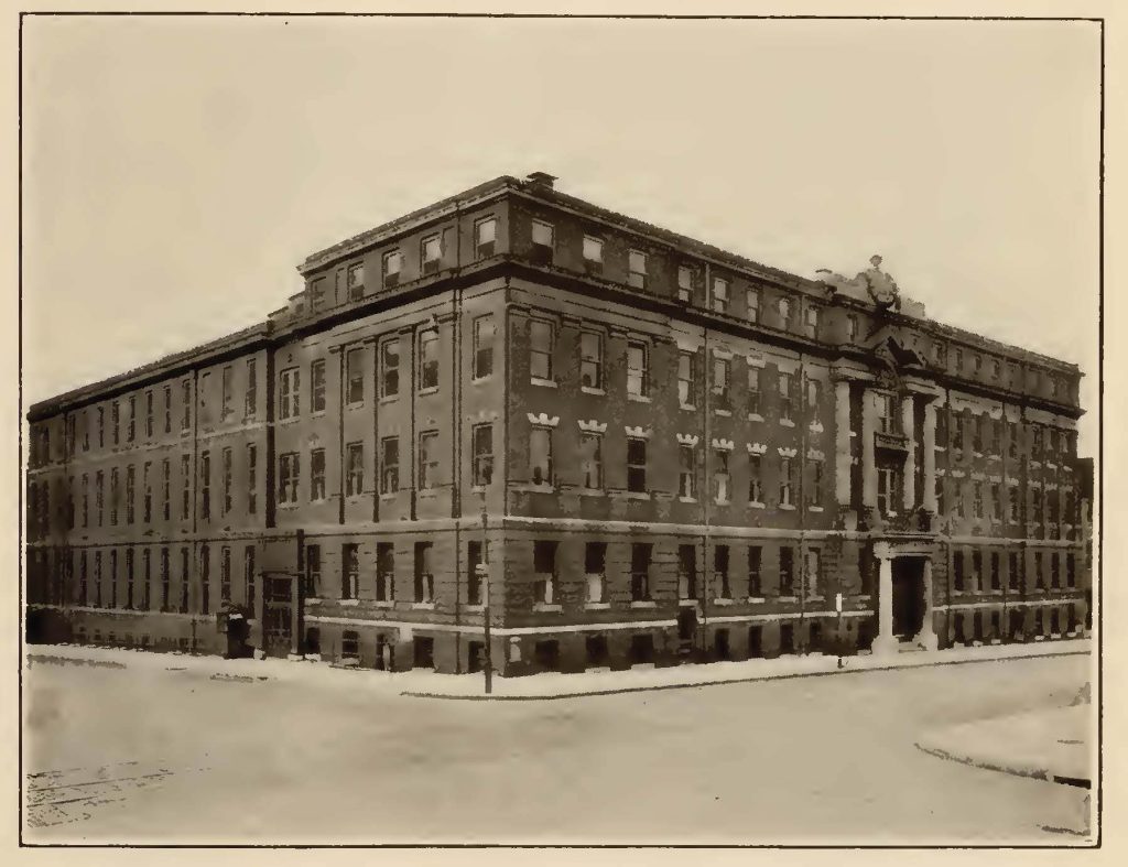 1897 University Hospital building, from Arthur J. Lomas’ “As it was in the beginning: A history of the University Hospital,” 1939.