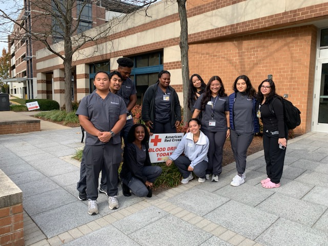 Student Volunteer at Blood Drive at USG.