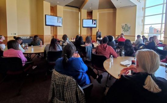 Attendees participate in the interactive seminar Your Mental Health Matters: Flourish in Life and Work 