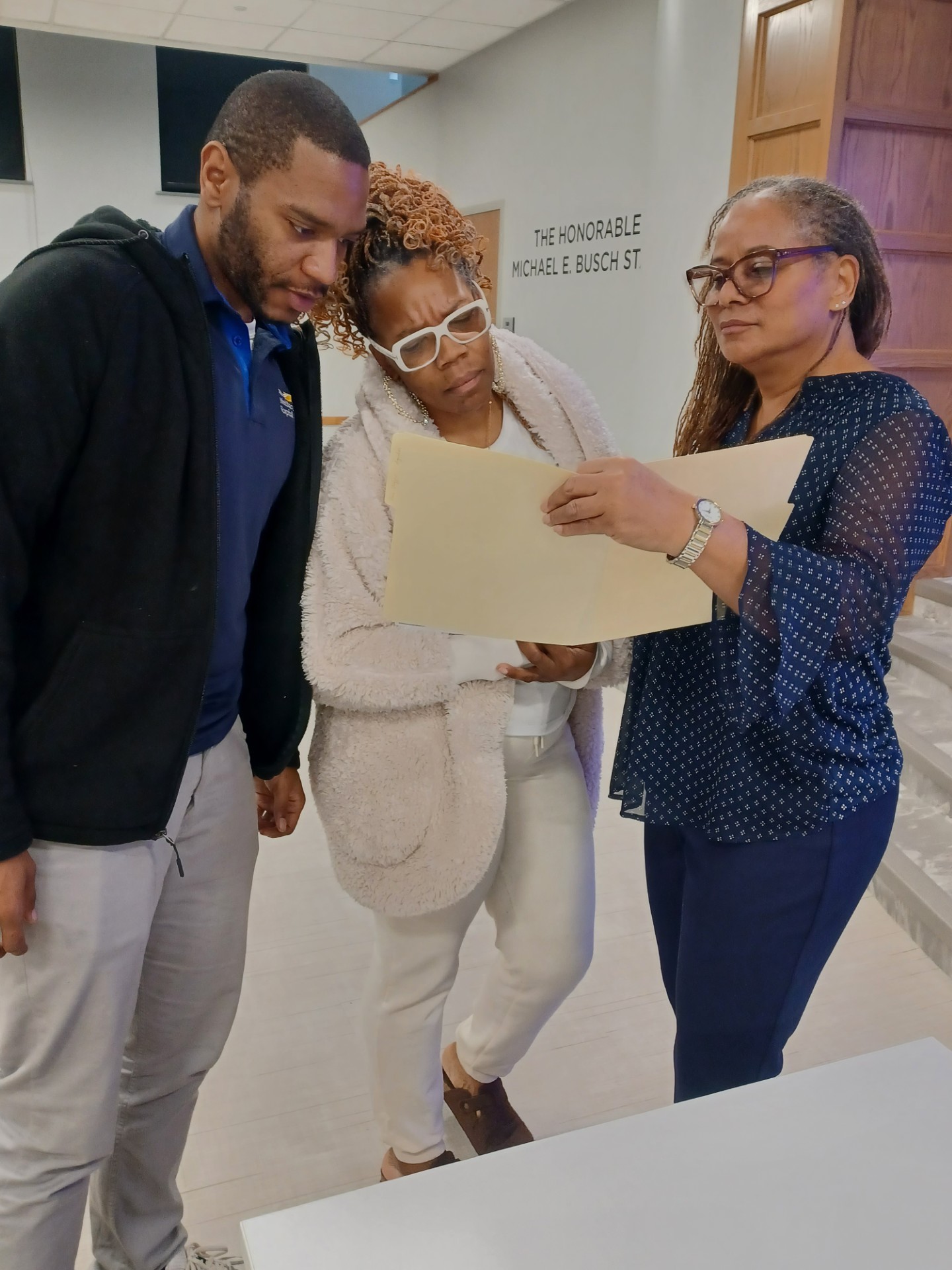 CMAHEC Director Paula Blackwell with attendees of the Community Health Worker Info Session.