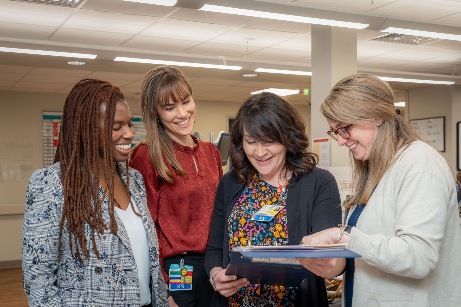 A group of nursing students