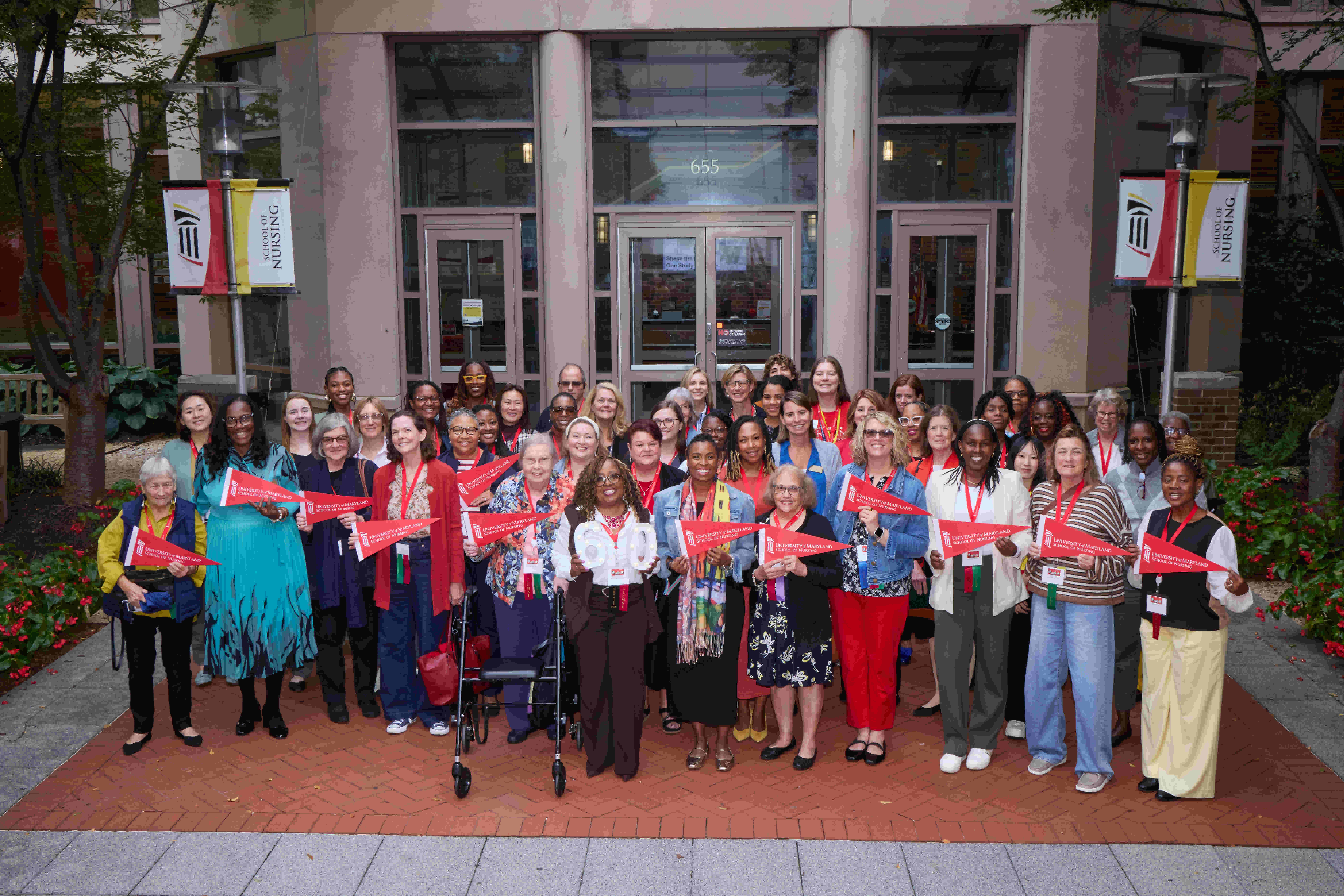 Faculty, staff, students, students and alumni celebrate 60 years of community and public health nursing.