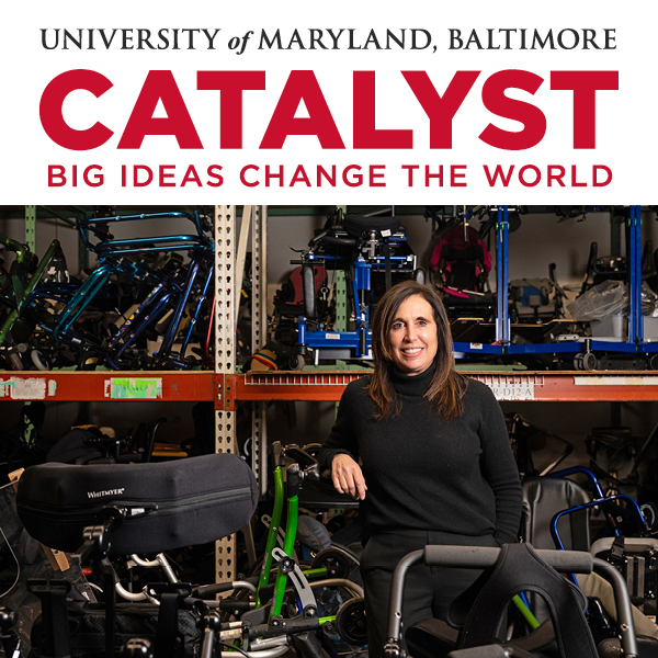 Debbie Sahlin shown at Ryan's Place with CATALYST Big Ideas Change the World
