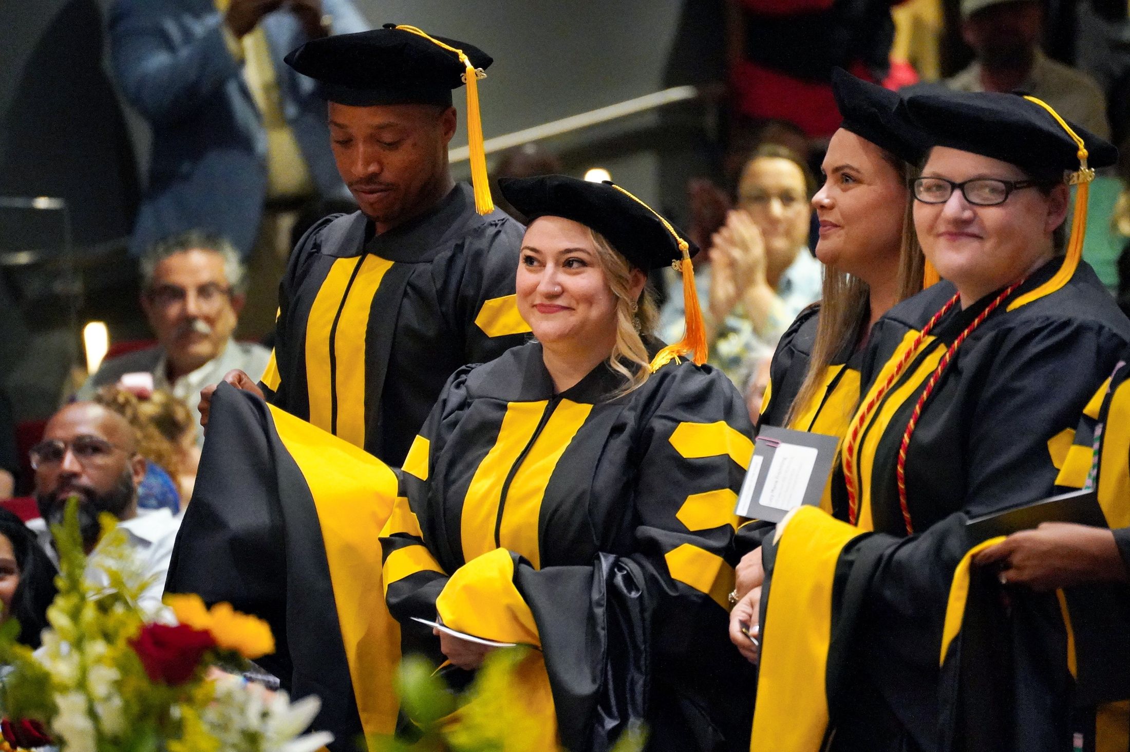 group of graduates standing together