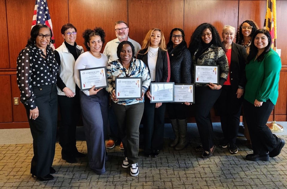 LEFT TO RIGHT: Lisa Crawley, Jody Latimer, Bianca Thornley, Keith Gagnon, Isata Sesay, Trenae Darden, Mariyette Williams, Tiara Pennington, Karen Park, Latoya Ludd, Anna Borgerding. 