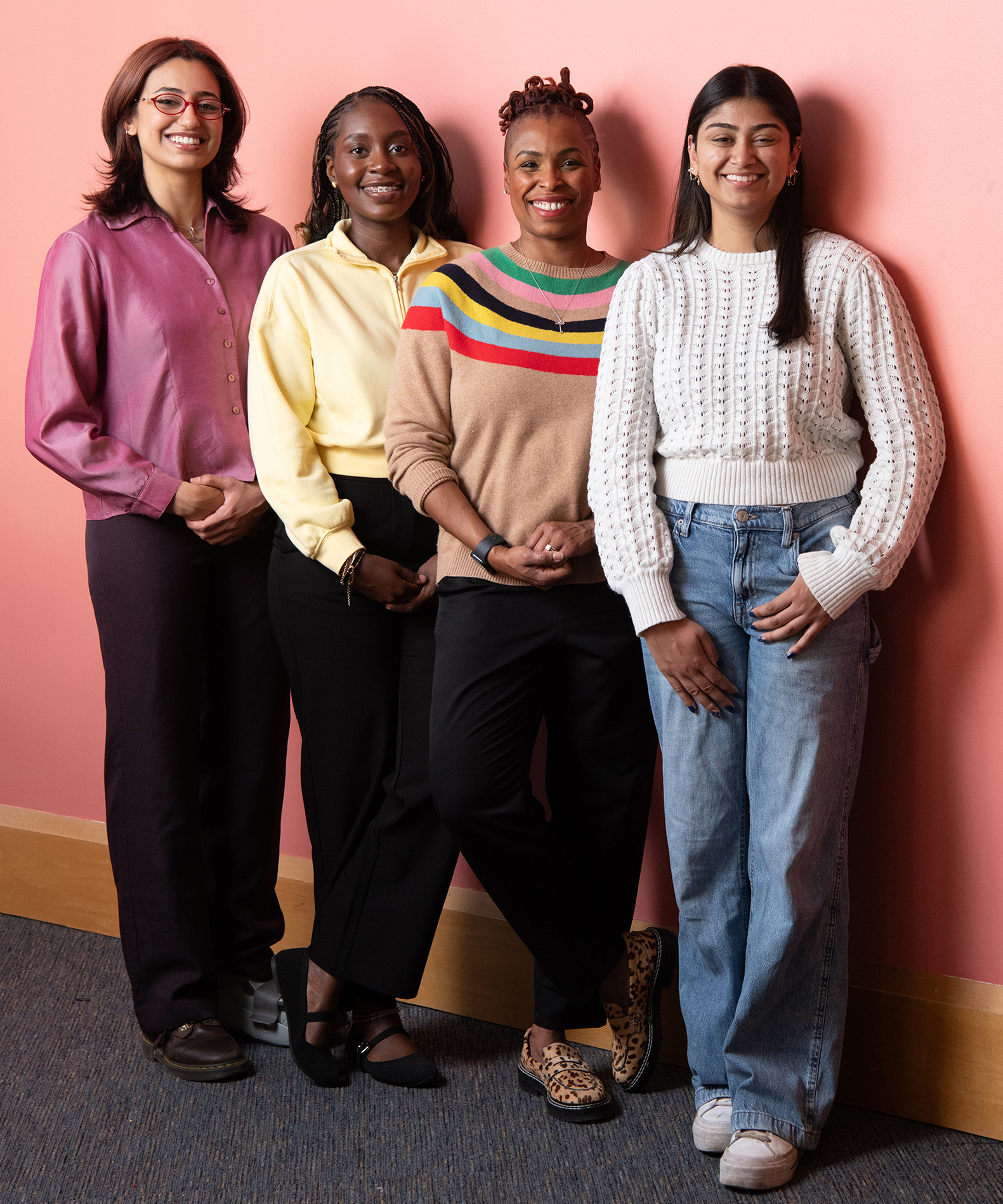 From left, Soraya Abediyeh, Krista Dowuona-Hammond, Nikki Akparewa, and Maria Rangwala