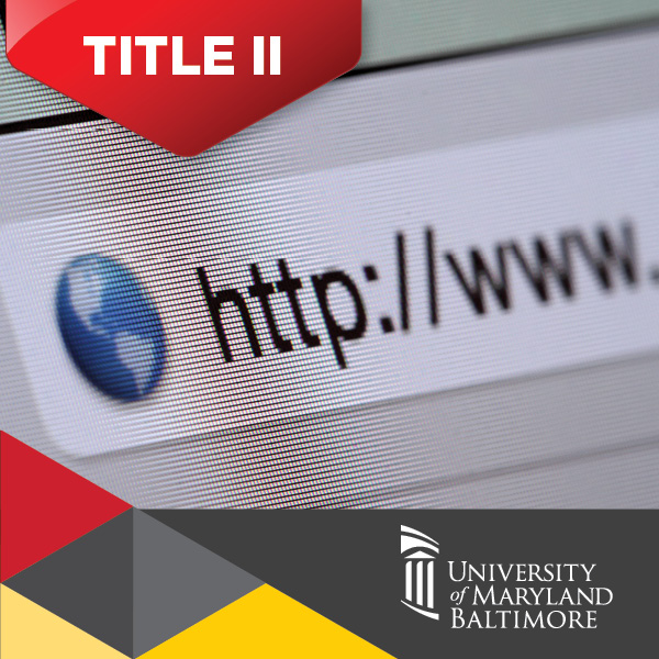 Title II in red banner with the start of a URL