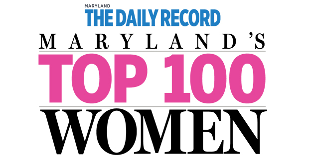 The Daily Record's Maryland's Top 100 Women with the Daily Record logo