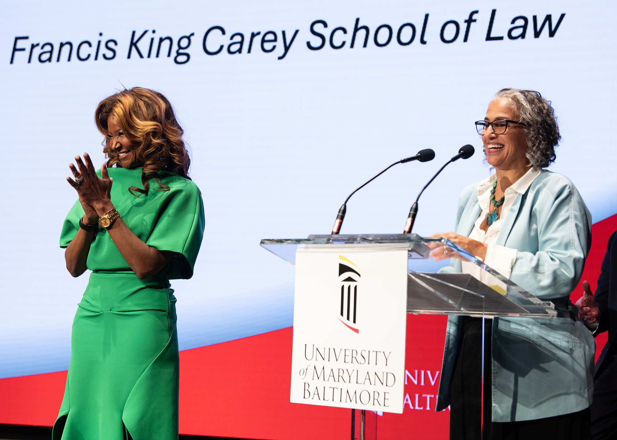 Tamika Tremaglio and Renee Laurent at the Celebrating Excellence event