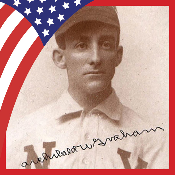 UMB Celebrates America at 250 with U.S. flag and photo of Archibald 