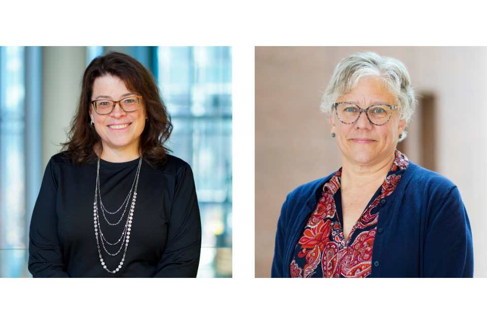 Headshot photo of Lisa Lebovitz and Amy Ives