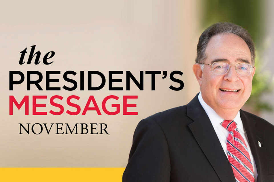 President's Message-November