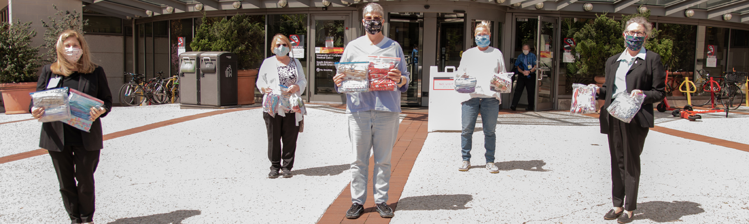 Mask delivery in front of UMMC.