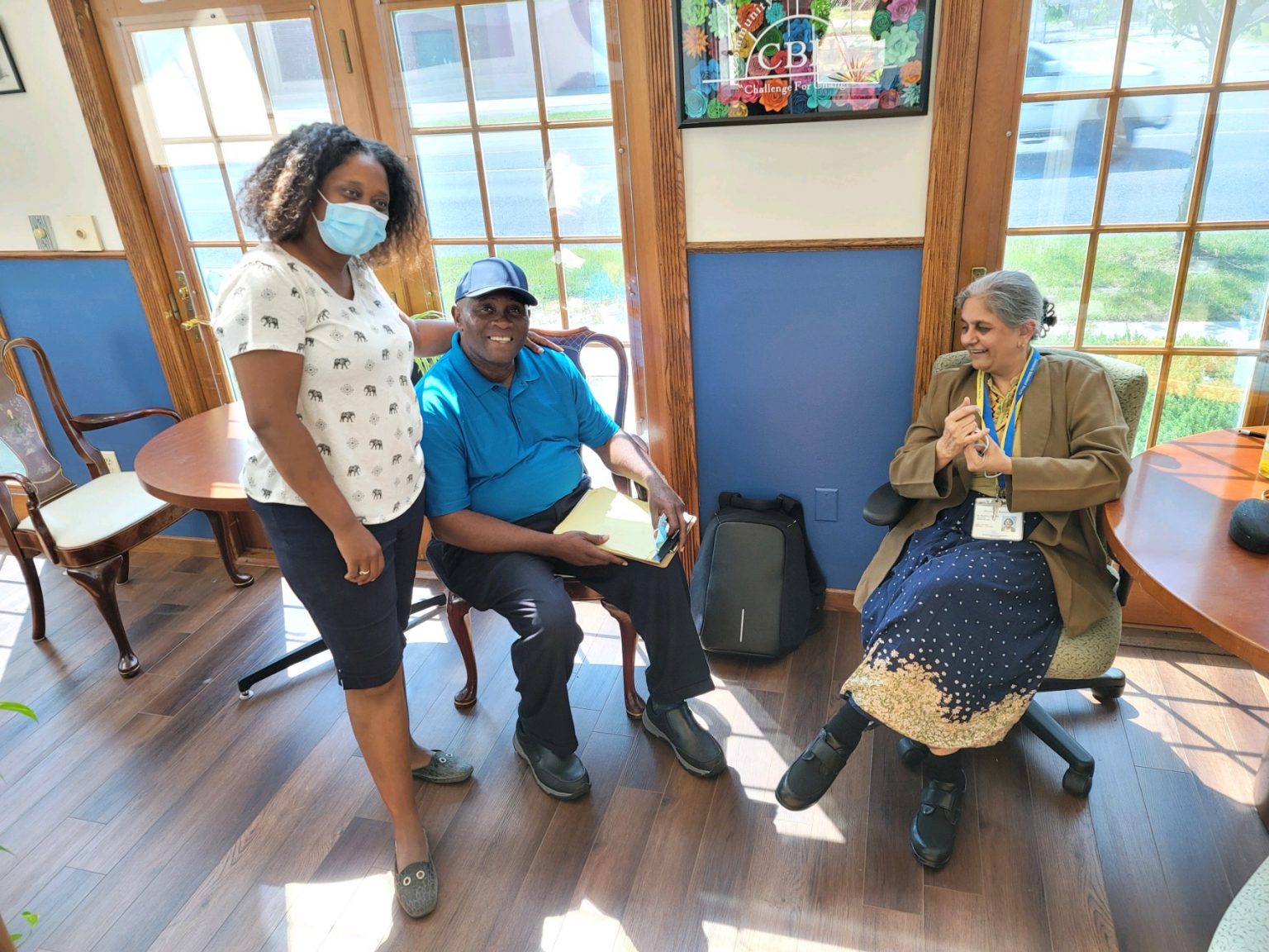 Niharika Khanna, professor of Family and Community Medicine at UMSOM, meets with community leaders at the Community Behavioral Health facility on Maryland’s Eastern Shore.