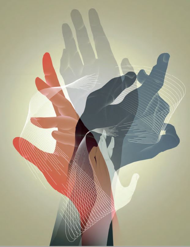 Illustration of hands 