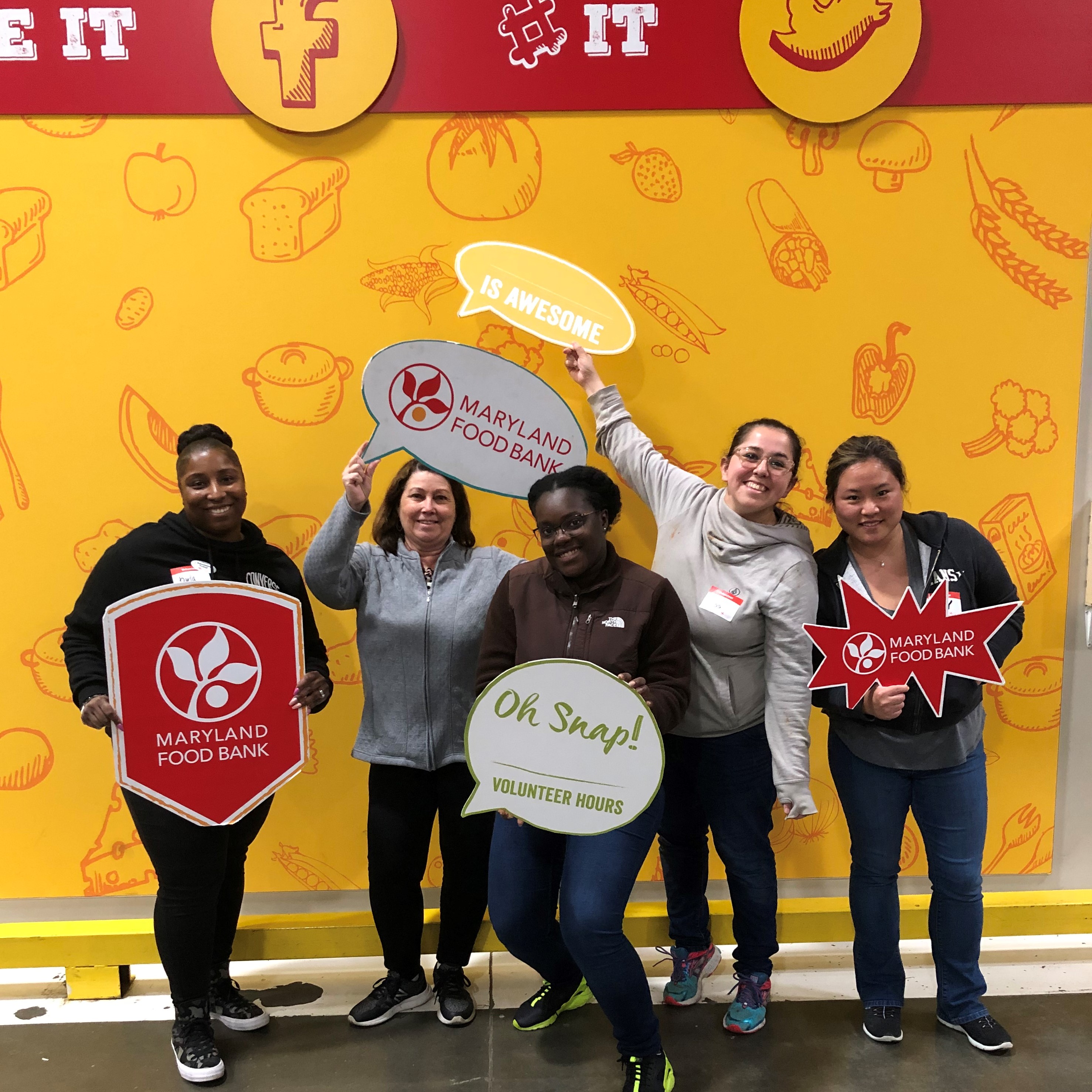 HR Staff at the MD Food Bank