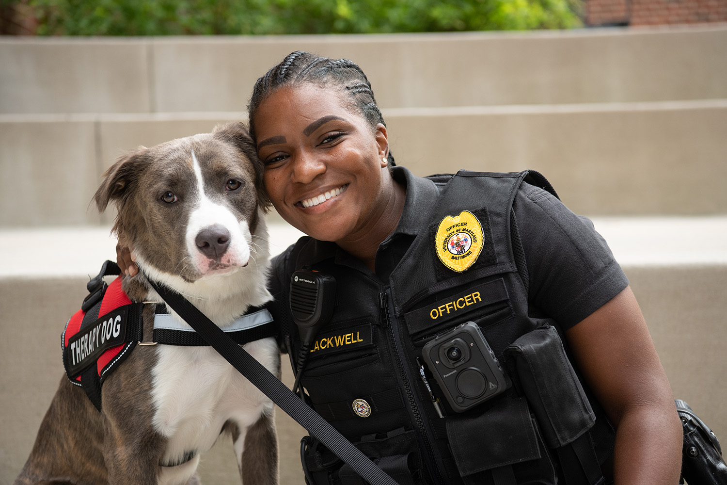 Kelli Blackwell and Lexi the Comfort K-9 Dog