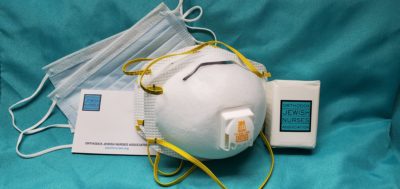 Photo of mask package distributed by the OJNA
