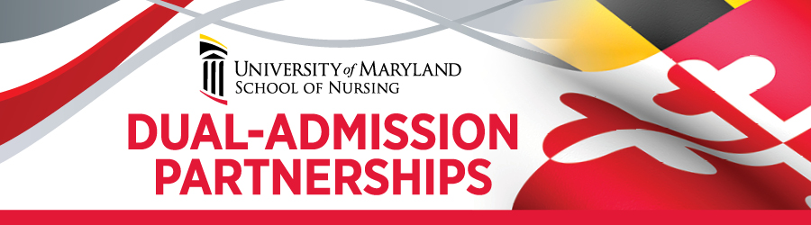 Banner: Dual-Admission Partnerships and UMSON logo