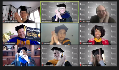 UMSON leadership congratulates graduates via Zoom