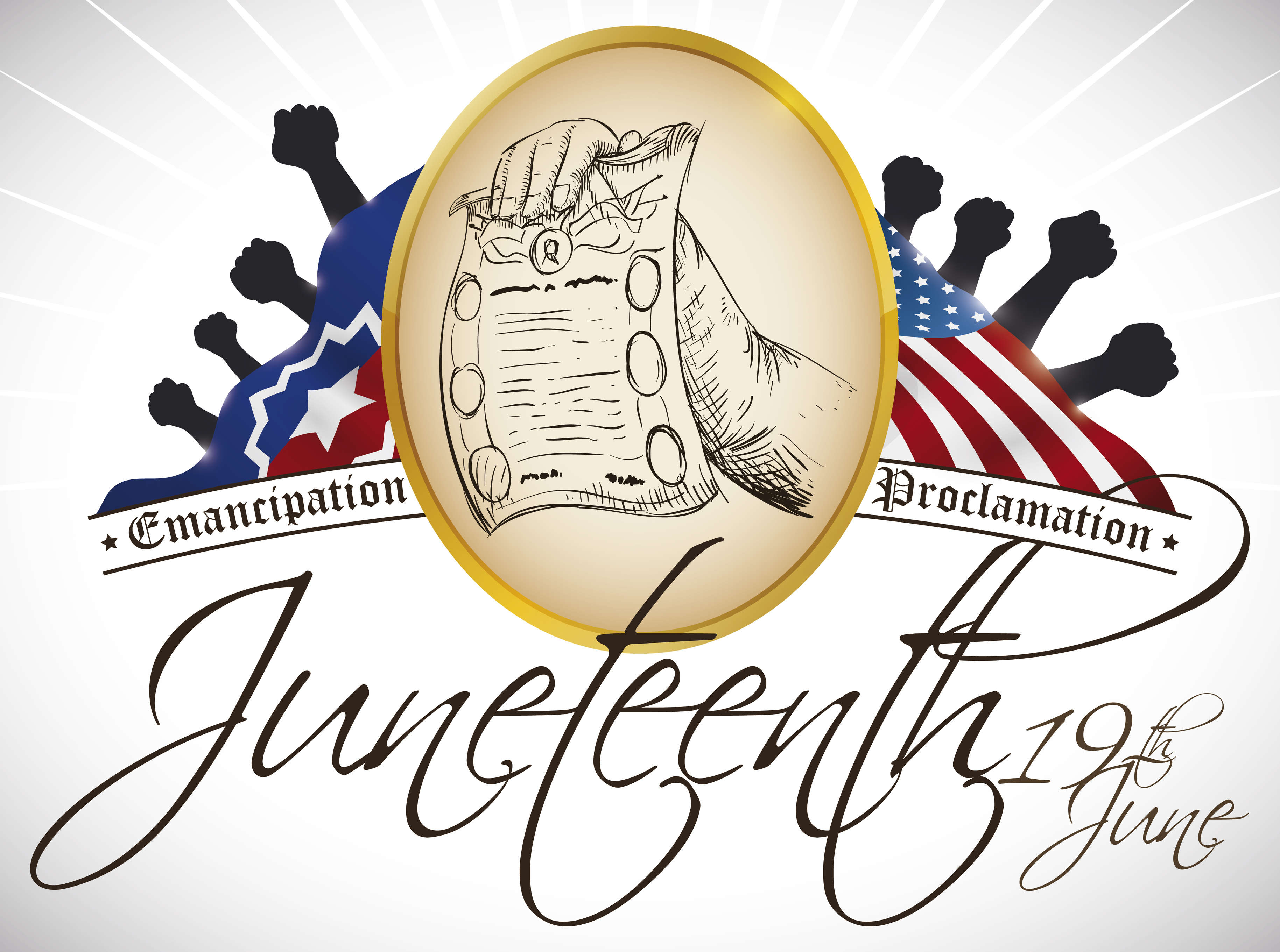 Juneteenth with Emancipation Proclamation