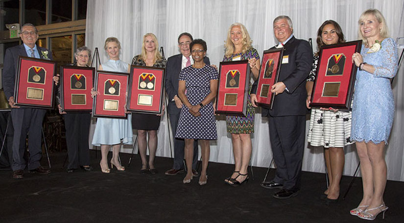 School of Pharmacy Founding Pharmapreneurs at a 2017 event
