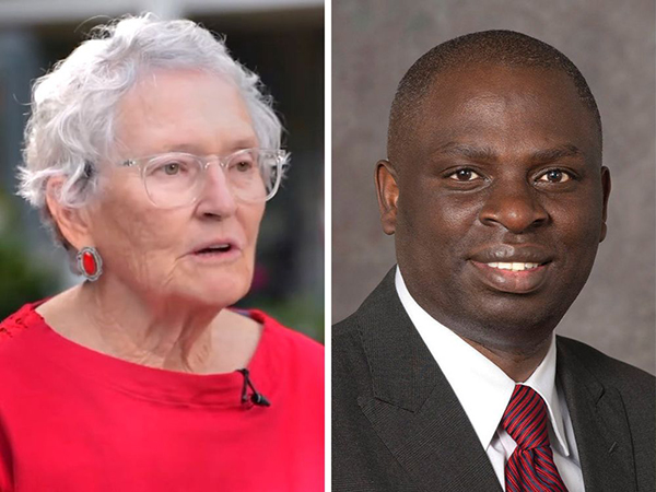 Leslie Robinson and Gerald Kayingo