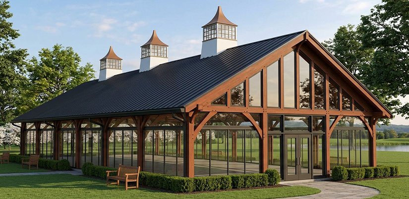 Artist's rendering of Donaldson Brown pavilion