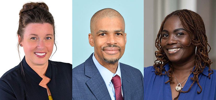 Amy Howard, Darien Weatherspoon, and Tamara Pair