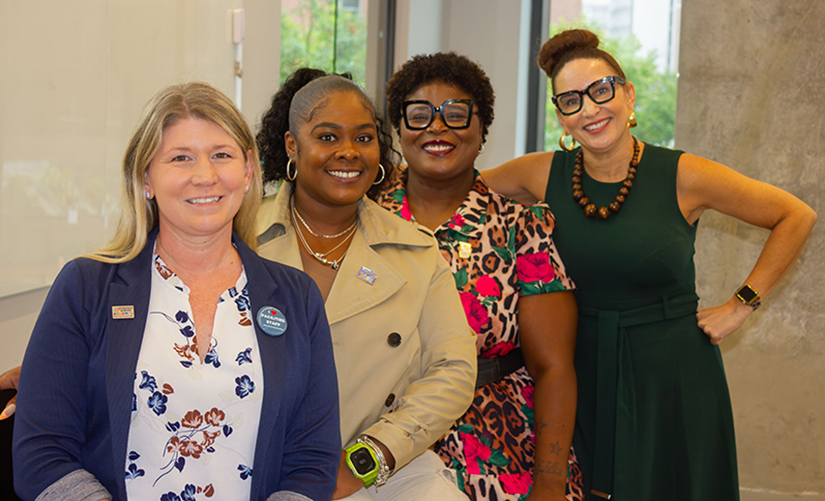 Photo: From left, Denise Meyer, Kyra Franklin, Keisha Blake, and Nicole Palmore.